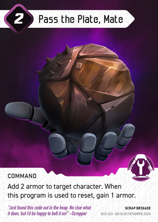 Pass the Plate, Mate